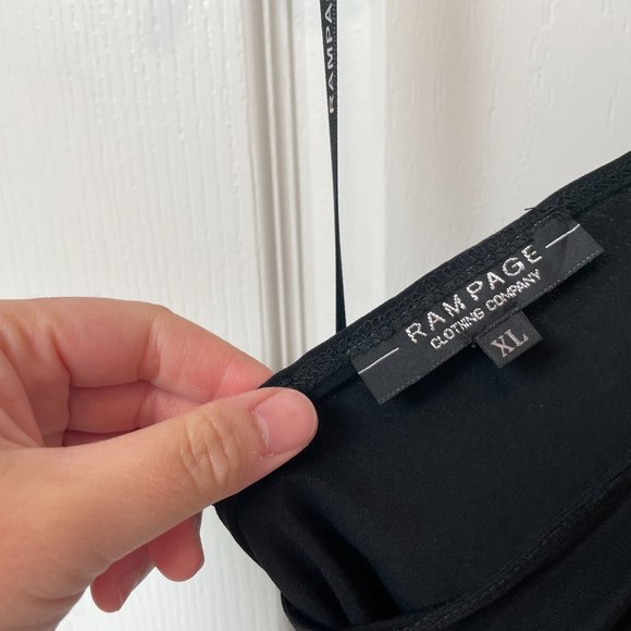 Rampage Black One Shoulder Dress Size XL - Picture 3 of 4